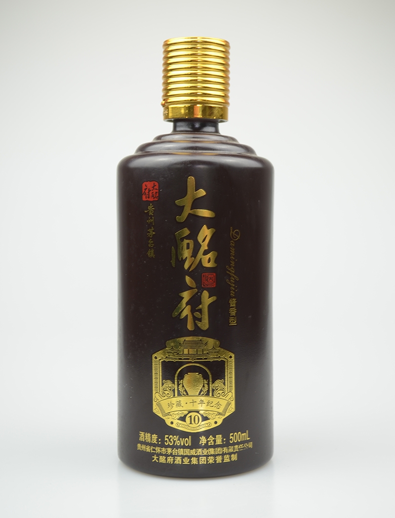 安徽古酩府烤花玻璃酒瓶